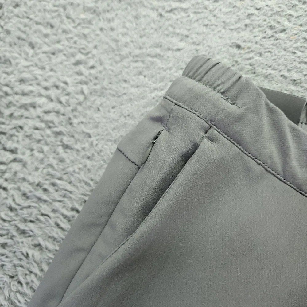 Banana Republic Pant Mens 38x28 Gray Polyester Golf Tapered Slim Sports Stretch